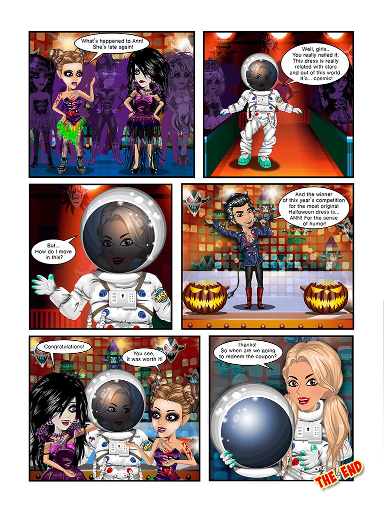 Strona komiksu do czasopisma 